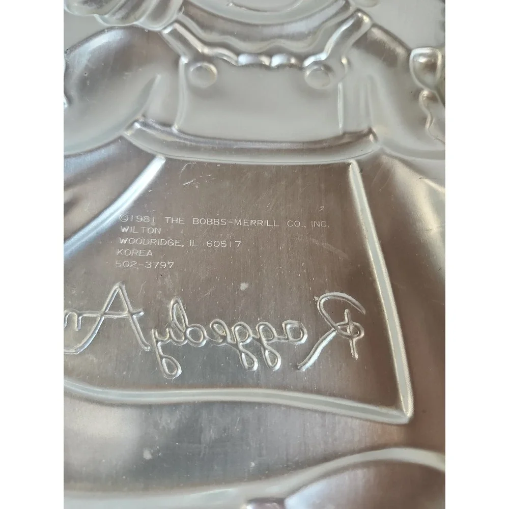 Wilton Raggedy Ann Cake Pan Silver Vintage 1981 Happy Birthday Jump Rope 5023797